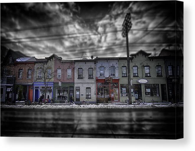 Street Canvas Print featuring the photograph The Answers You Seek Will Never Be Found At Home by Russell Styles