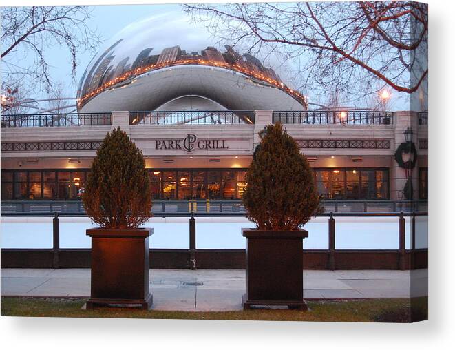 Cloudgate Canvas Print featuring the photograph The Bean I by Jim Druzik