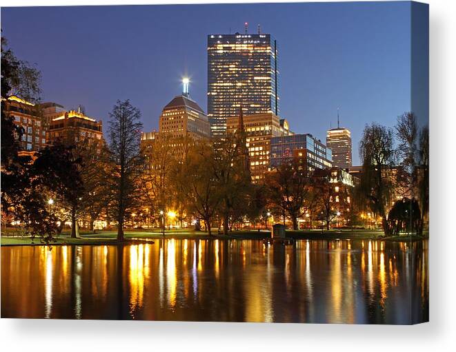 Boston Canvas Print featuring the photograph The Hancock and The Pru by Juergen Roth