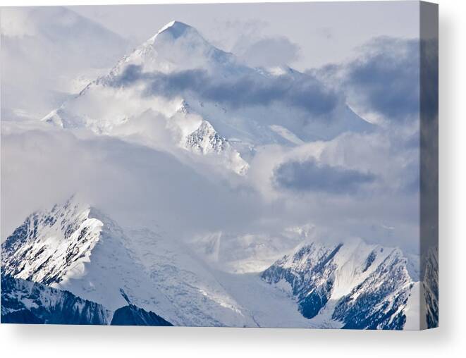 Denali Canvas Print featuring the photograph The High One by Jim Cook