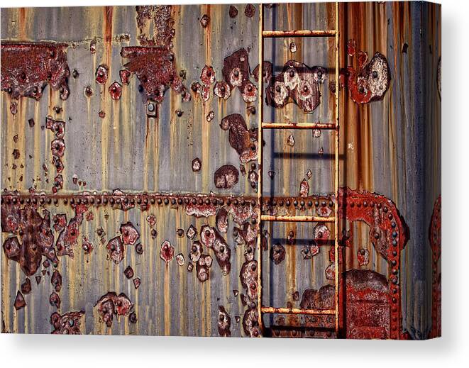 Transportation Canvas Print featuring the photograph The Ladder by Marcia Colelli