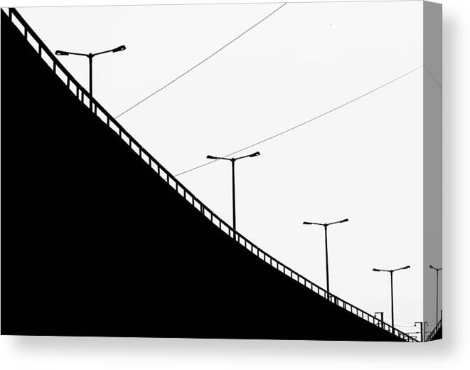 Less Is More Canvas Print featuring the photograph The Over-bridge by Prakash Ghai
