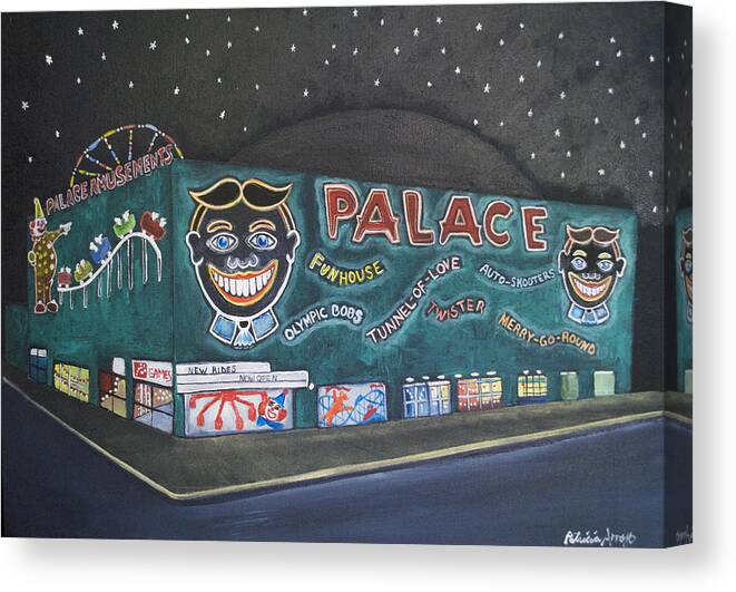 Tillie Canvas Print featuring the painting The Palace at Night by Patricia Arroyo