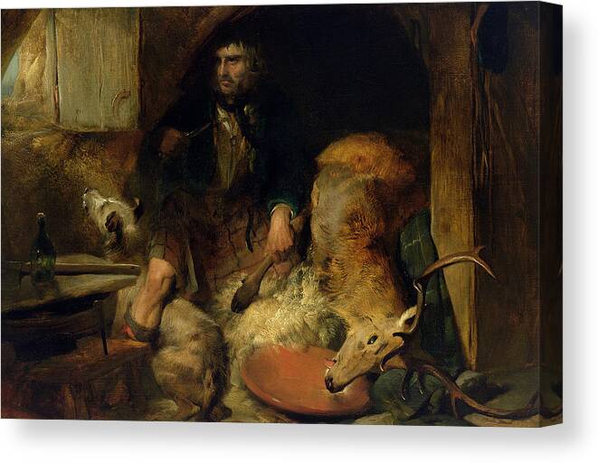 The Savage Canvas Print featuring the painting The Savage by Edwin Landseer