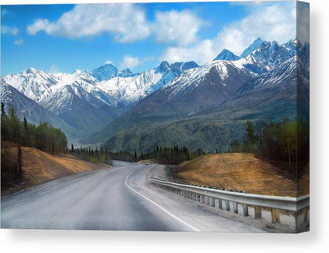 Alaska Canvas Print featuring the photograph The Scenic Glenn Highway by Dyle  Warren