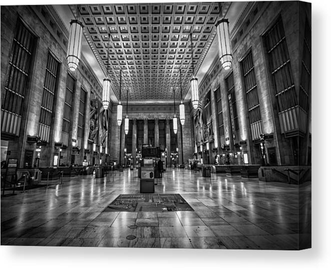 30th Street Station Canvas Print featuring the photograph The Station by Rob Dietrich
