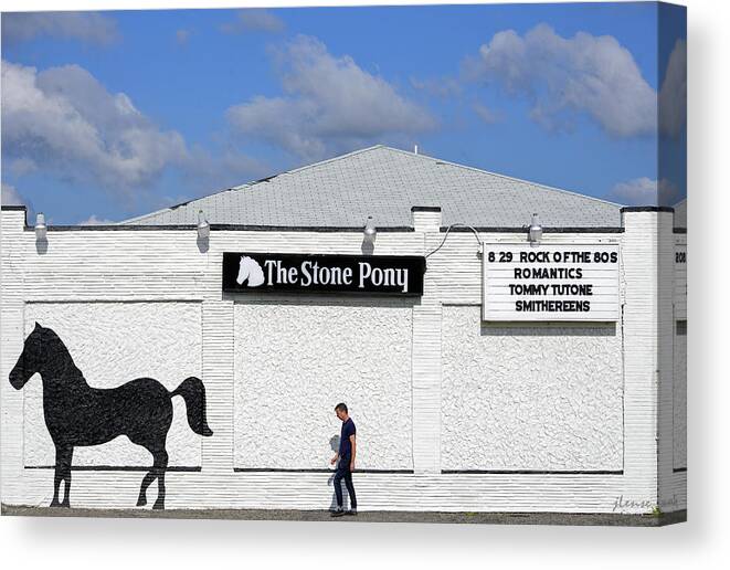 The Stone Pony Canvas Print featuring the photograph The Stone Pony by JoAnn Lense