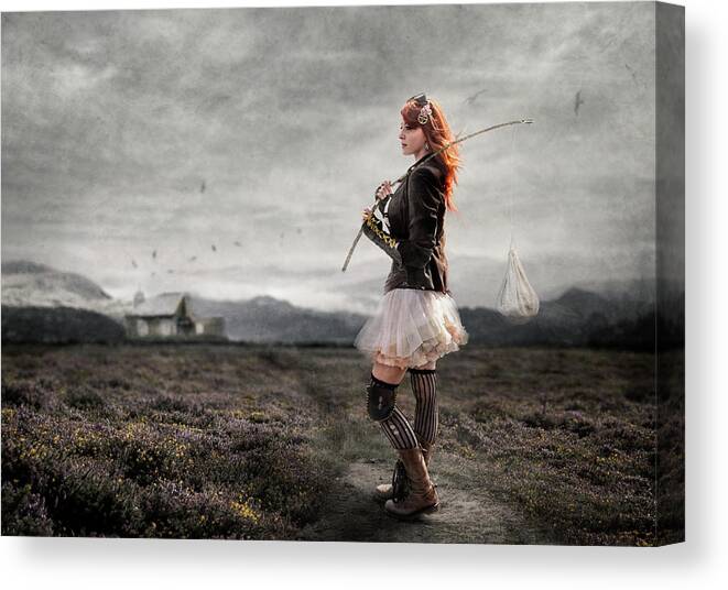 Creative Edit Canvas Print featuring the photograph The Way Home by Kt Allen