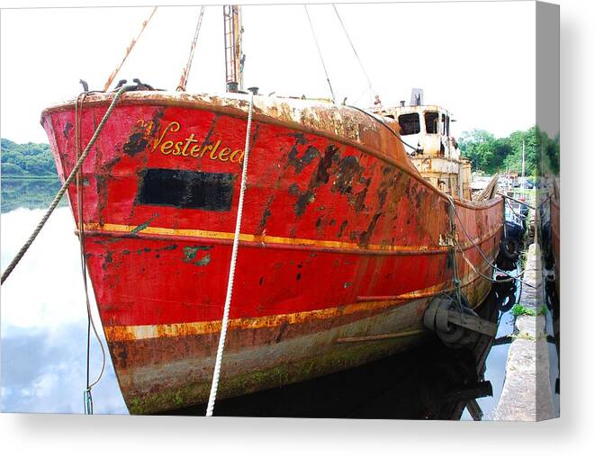 Ship Canvas Print featuring the photograph The Westerlea by Norma Brock