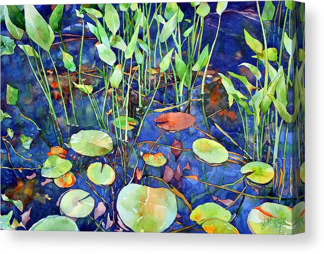 Watercolor Canvas Print featuring the painting Thoughts turn to Spring by Mick Williams