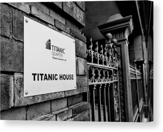 Belfast Canvas Print featuring the photograph Titanic House by Jim Orr