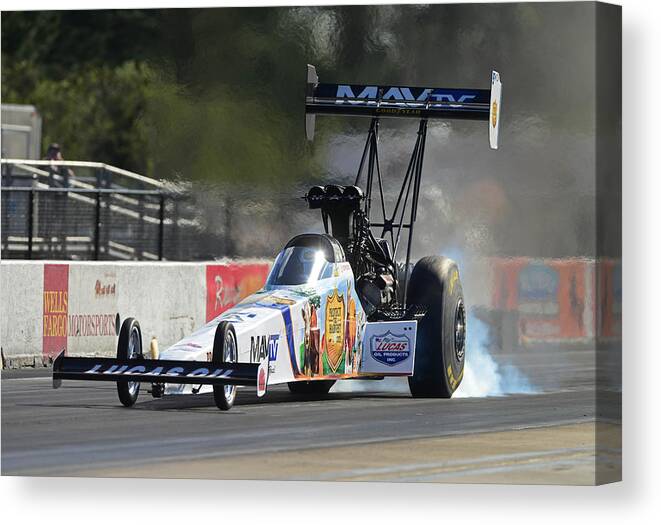 Car Canvas Print featuring the photograph Top Fuel Dragster by Gianfranco Weiss