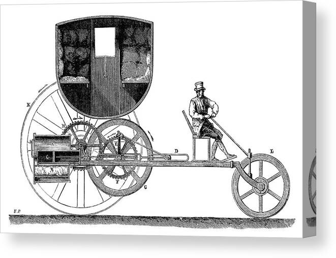 Machine Canvas Print featuring the photograph Trevithick Steam Car by Science Photo Library