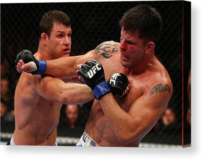 Martial Arts Canvas Print featuring the photograph Ufc 152 Bisping V Stann by Al Bello/zuffa Llc