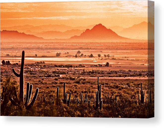 Scenic Canvas Print featuring the photograph Valley of the Sun by Jim Painter