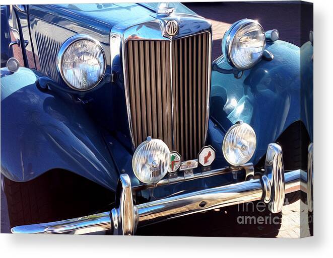 Vintage Mg Canvas Print featuring the photograph Vintage MG by Jon Neidert