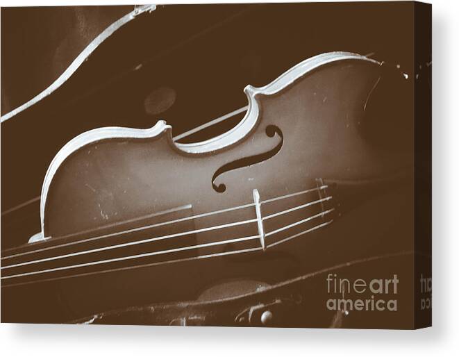 Music Canvas Print featuring the photograph Vintage Violin by Stacy Michelle Smith