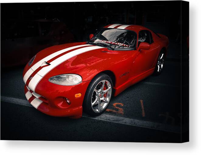 Car Canvas Print featuring the photograph Viper GTS by Ronda Broatch