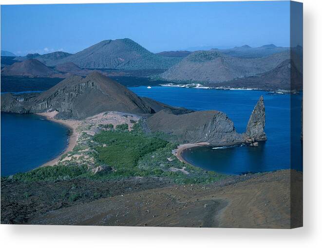 Earth Science Canvas Print featuring the photograph Volcanic Cones And Lava Fields by Robert Hernandez