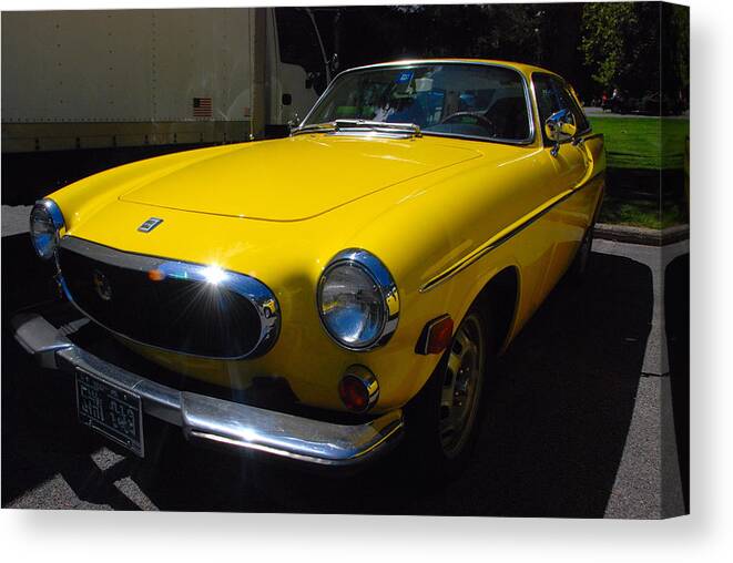 Auotmobiles Canvas Print featuring the photograph Volvo P1800ES by John Schneider