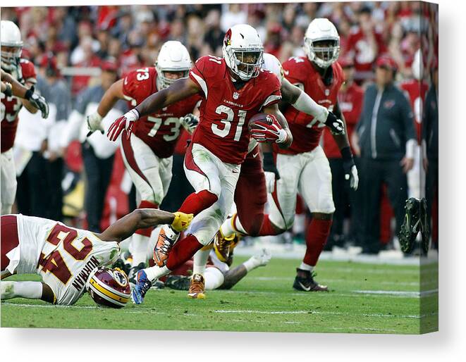 Arizona Cardinals Canvas Print featuring the photograph Washington Redskins v Arizona Cardinals by Ralph Freso