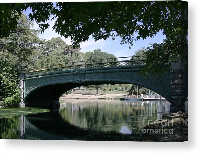 Bridge Canvas Print featuring the photograph Water Under the Bridge by Jack Ader