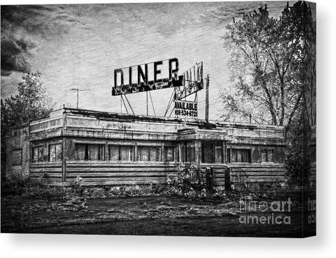 Abandoned Canvas Print featuring the photograph What is on the Menu by Debra Fedchin