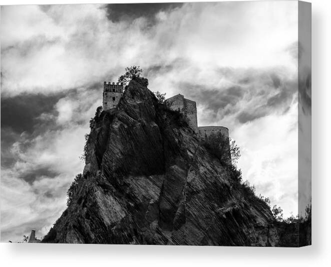 Landscape Canvas Print featuring the photograph Italian landscape - Where dragons fly by AM FineArtPrints