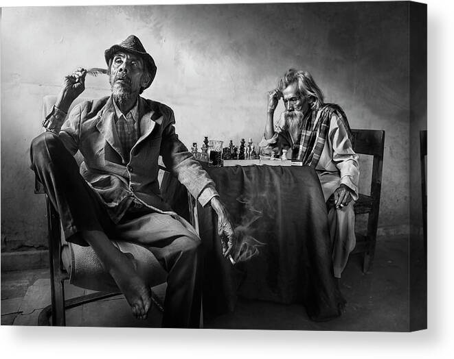 Conceptual Canvas Print featuring the photograph Why Take It So Long?? by Sebastian Kisworo