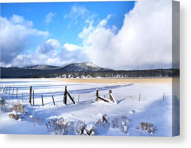 Winter Canvas Print featuring the photograph Winter Storm Moves On by Abram House