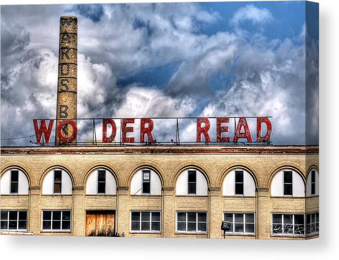 Wonder Bread Canvas Print featuring the photograph Wonder Bread Factory in Buffalo NY by Michael Frank Jr