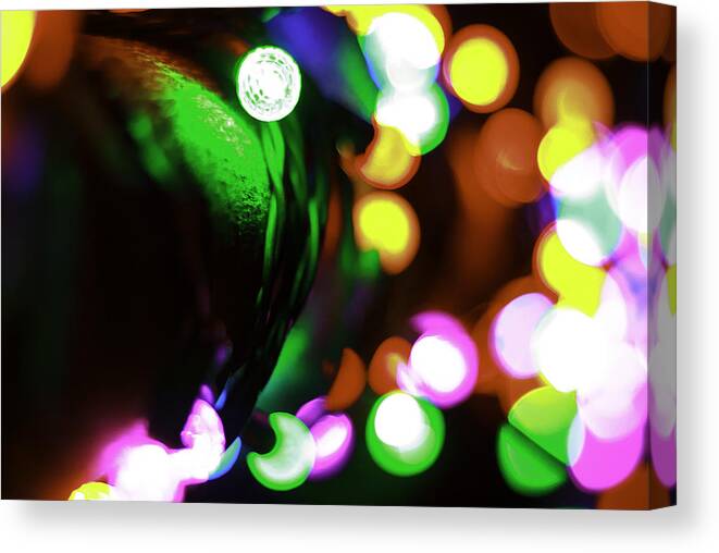 Abstract Canvas Print featuring the photograph XMas Lite by Michael Nowotny