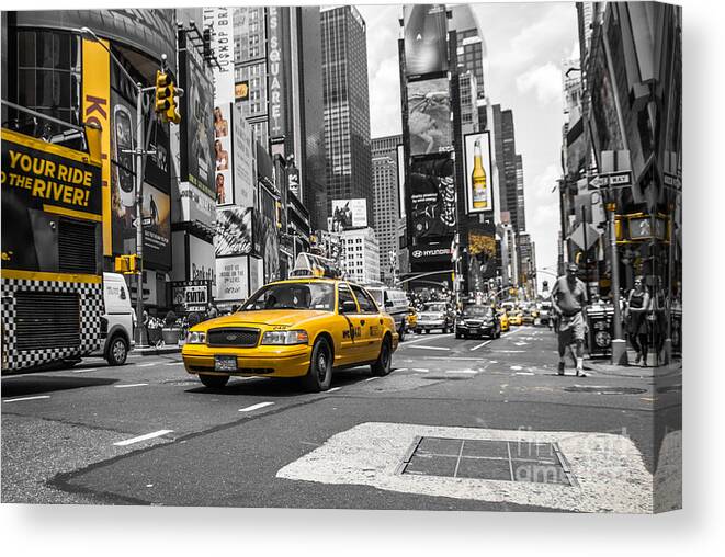 Nyc Canvas Print featuring the photograph Your Ride - ck by Hannes Cmarits