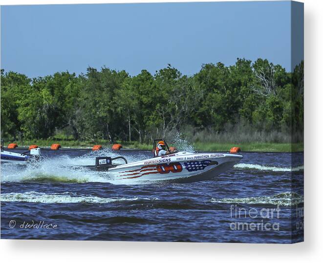 Port Canvas Print featuring the photograph z00 Boat Port Neches Riverfest by D Wallace