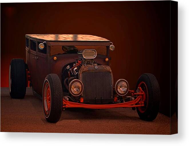 1925 Canvas Print featuring the photograph 1925 Dodge Sedan Rat Rod by Tim McCullough