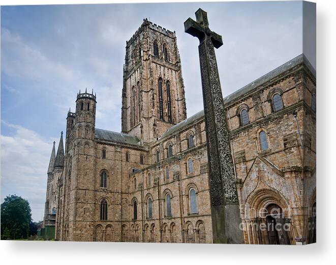 British Canvas Print featuring the photograph Durham Cathedral #1 by Andrew Michael