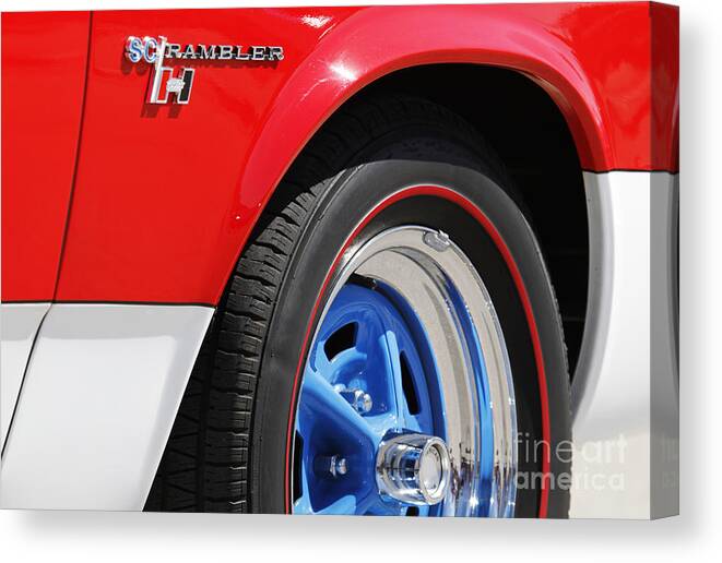 Transportation Canvas Print featuring the photograph Red White and Blue #1 by Dennis Hedberg