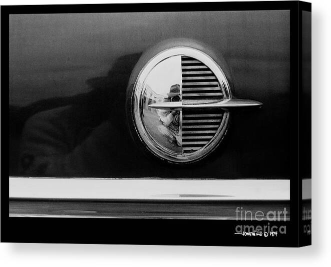 Abstract Canvas Print featuring the photograph Self Portrait 1974 #1 by Jonathan Fine