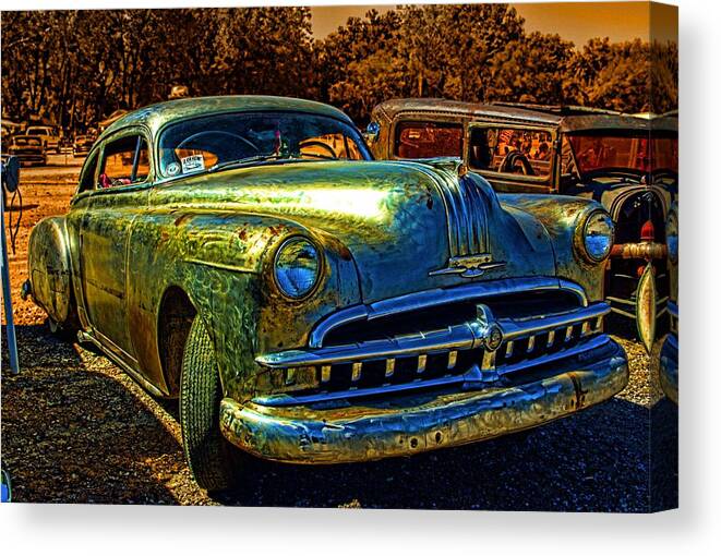 1950 Canvas Print featuring the photograph 1950 Pontiac Low Rider by Tim McCullough