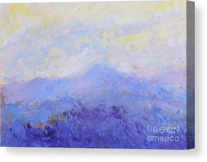 Landscape Canvas Print featuring the painting Sunrise #2 by Fred Wilson