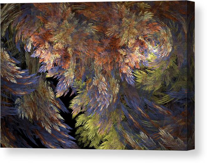Abstract Art Canvas Print featuring the digital art 724 by Lar Matre