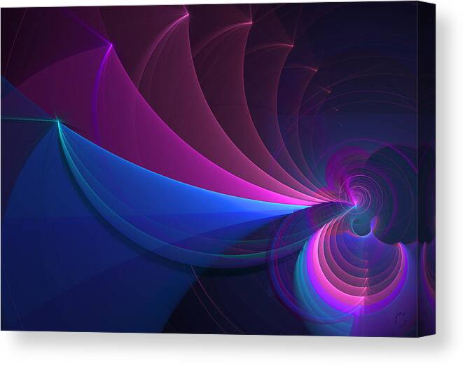 Abstract Art Canvas Print featuring the digital art 744 by Lar Matre