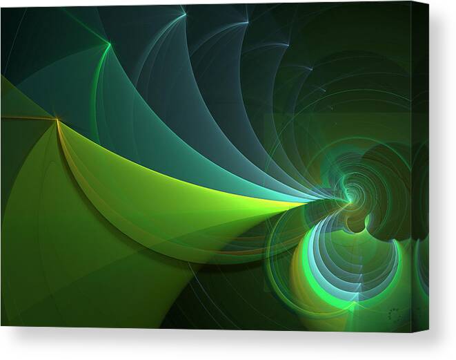 Abstract Art Canvas Print featuring the digital art 745 by Lar Matre