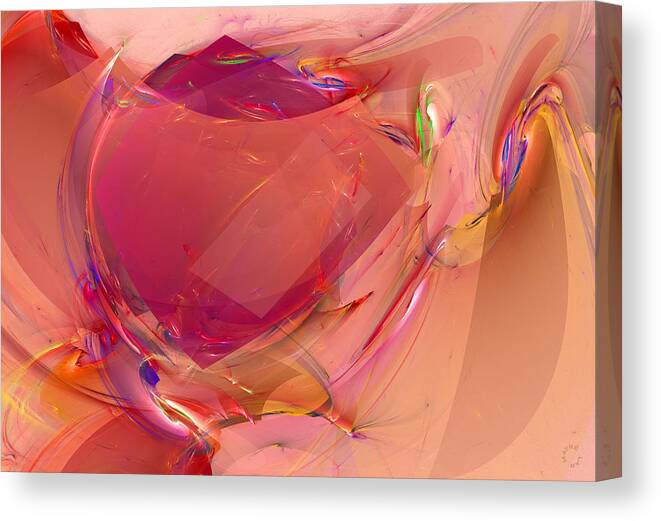 Abstract Art Canvas Print featuring the digital art 810 by Lar Matre