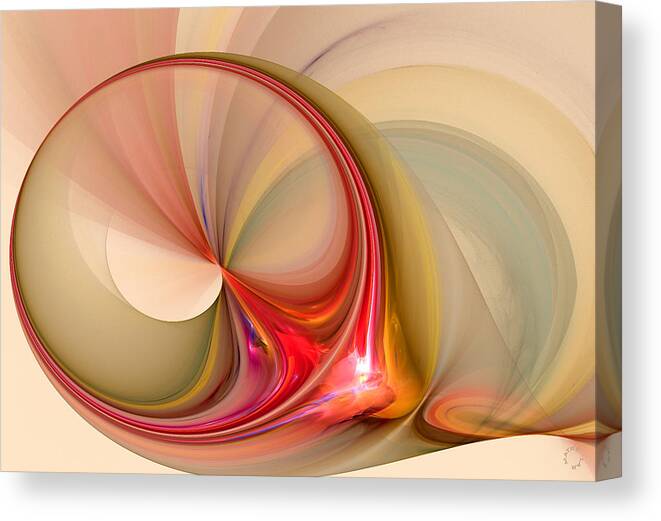 Abstract Art Canvas Print featuring the digital art 884 by Lar Matre