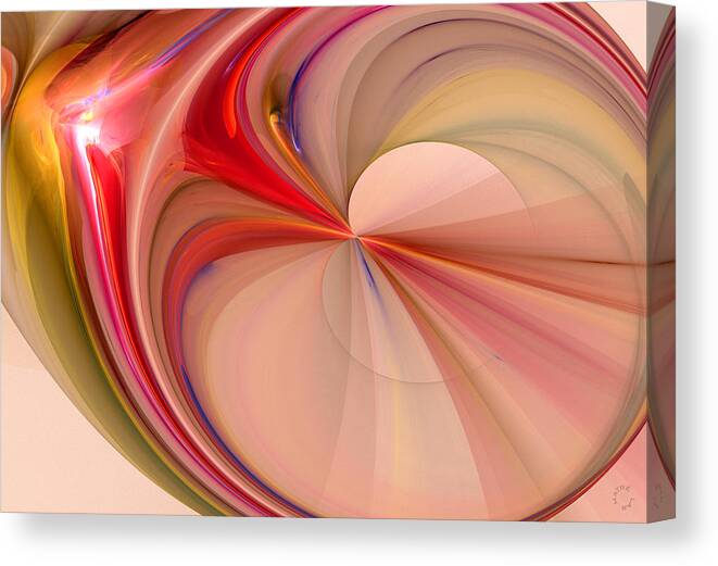 Abstract Art Canvas Print featuring the digital art 885 by Lar Matre