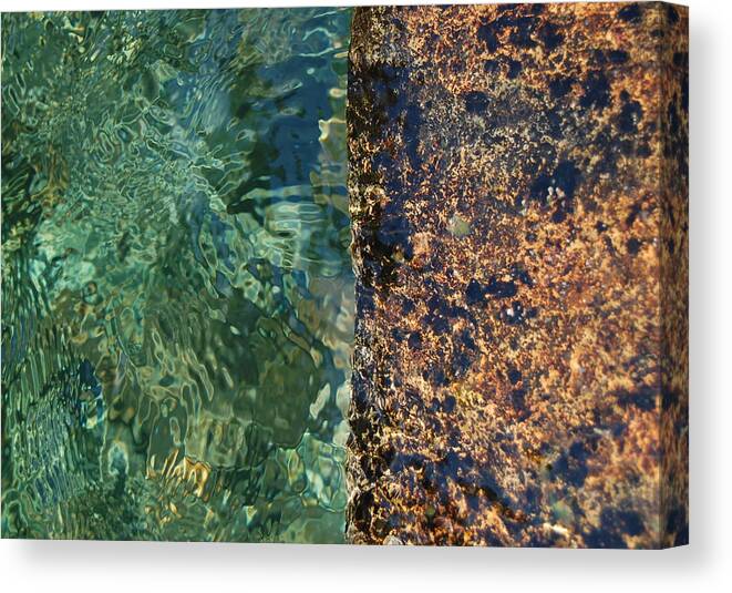 River Canvas Print featuring the photograph Aqua Petra by Margaret Pitcher