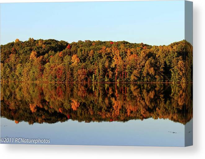 Fall Canvas Print featuring the photograph Autumn Mirror by Rachel Cohen