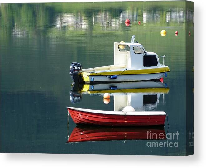 Rowing Canvas Print featuring the photograph Calm Waters by Lynn Bolt