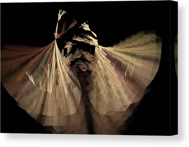 Dancers Canvas Print featuring the digital art Dancers by Richard Stedman